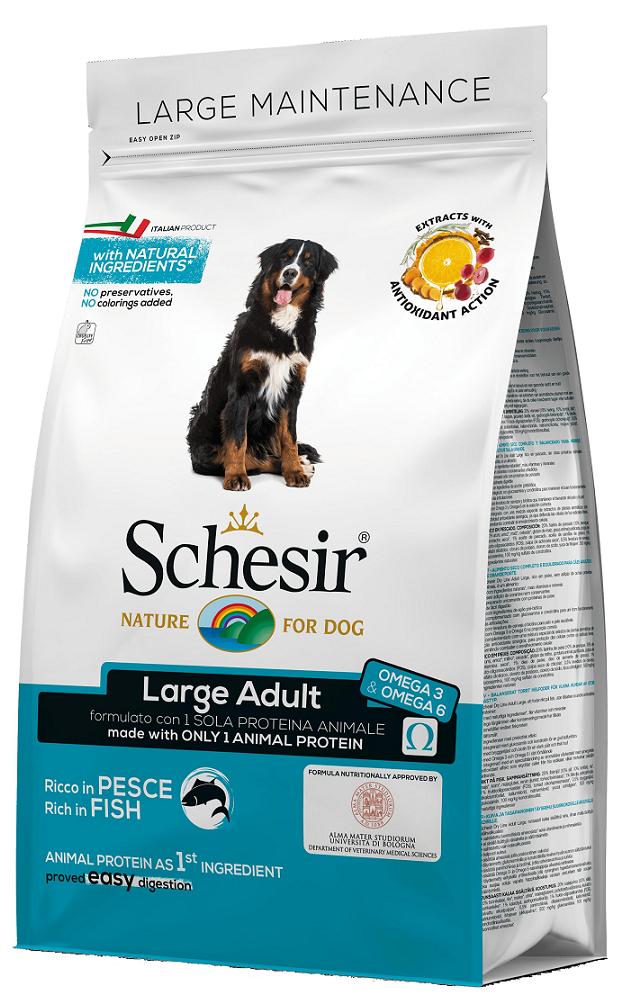 Schesir Dog Large Adult Fish РИБА монопротеїновий сухий корм для собак великих порід 12 кг (54466)